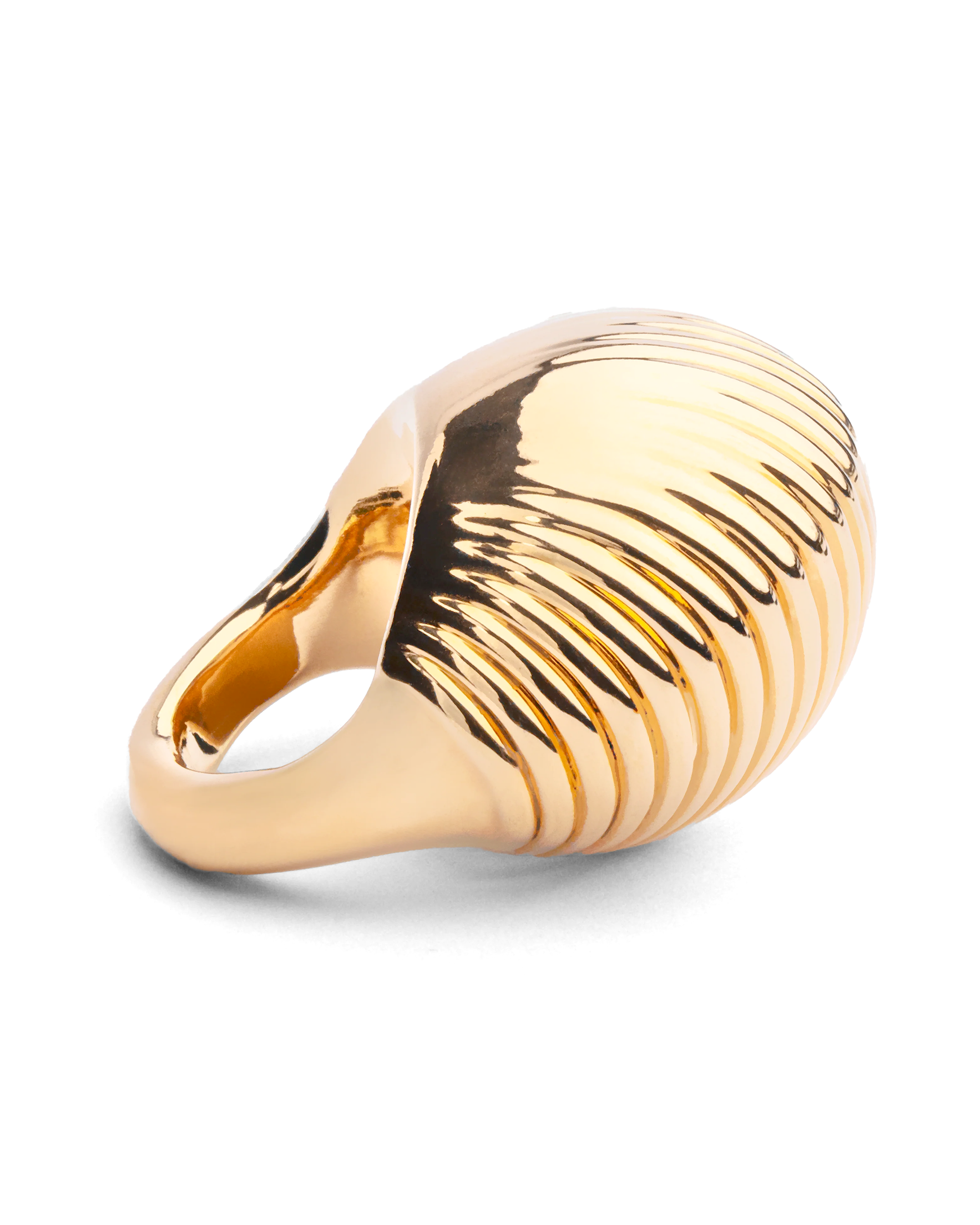Georgia Textured Statement Ring — bold 18K gold-plated statement ring, hypoallergenic demi-fine jewelry