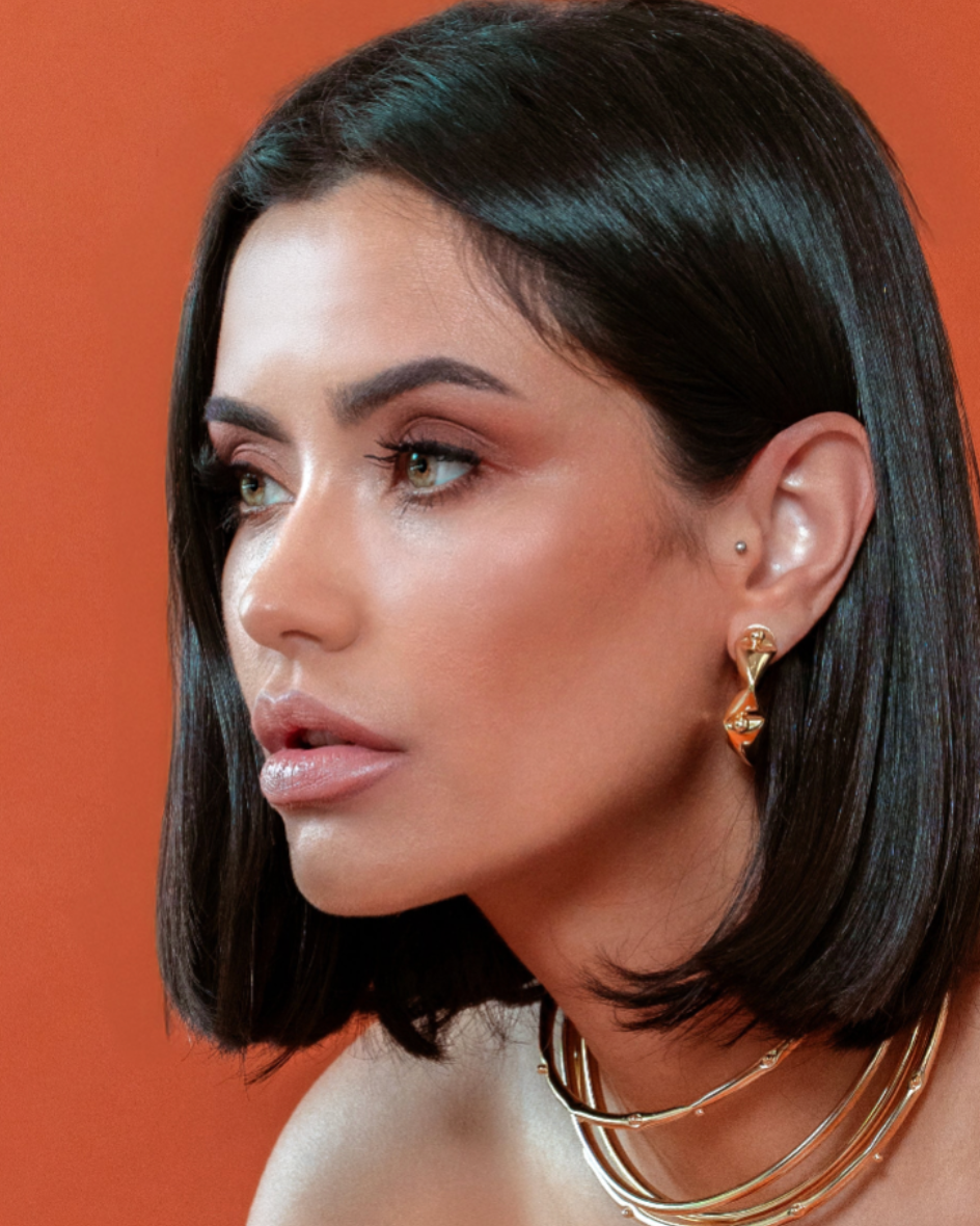 Gaby Abstract Bead Hoop Earrings — size and measurement guide by Denise Pacini