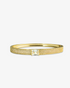 Silver pave bangle bracelet with a single blue simulated diamond stone, alone product shot on a plain background.