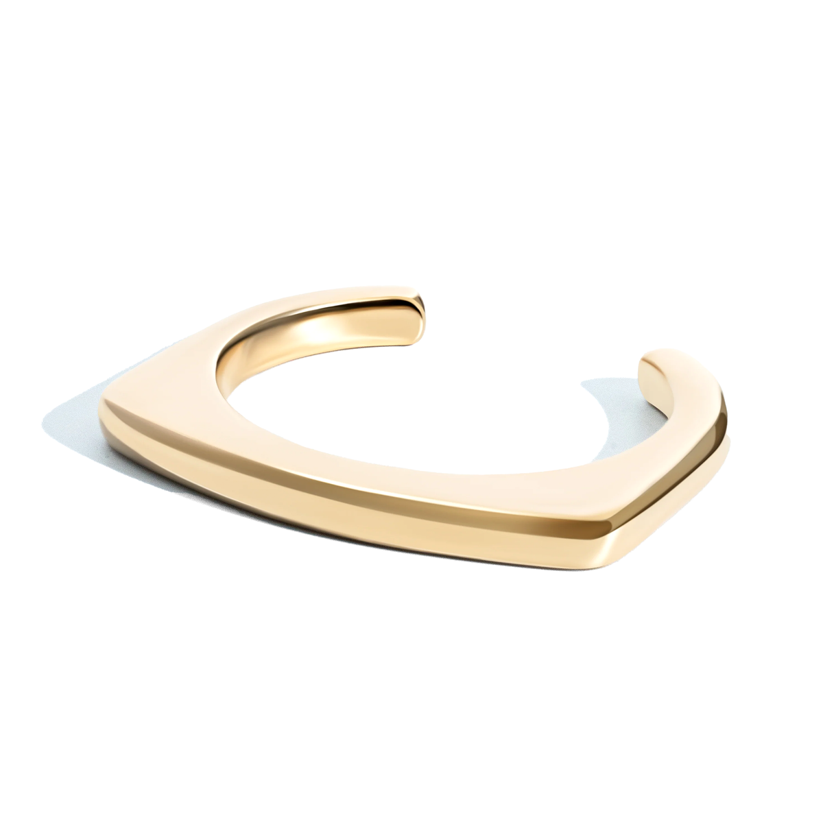 Sophia Geometric Statement Bracelet Gold — bold 18K gold-plated statement bracelet, lightweight hypoallergenic demi-fine