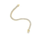 Cubic zirconia necklace available in gold plated and rhodium plated finishes with high shine